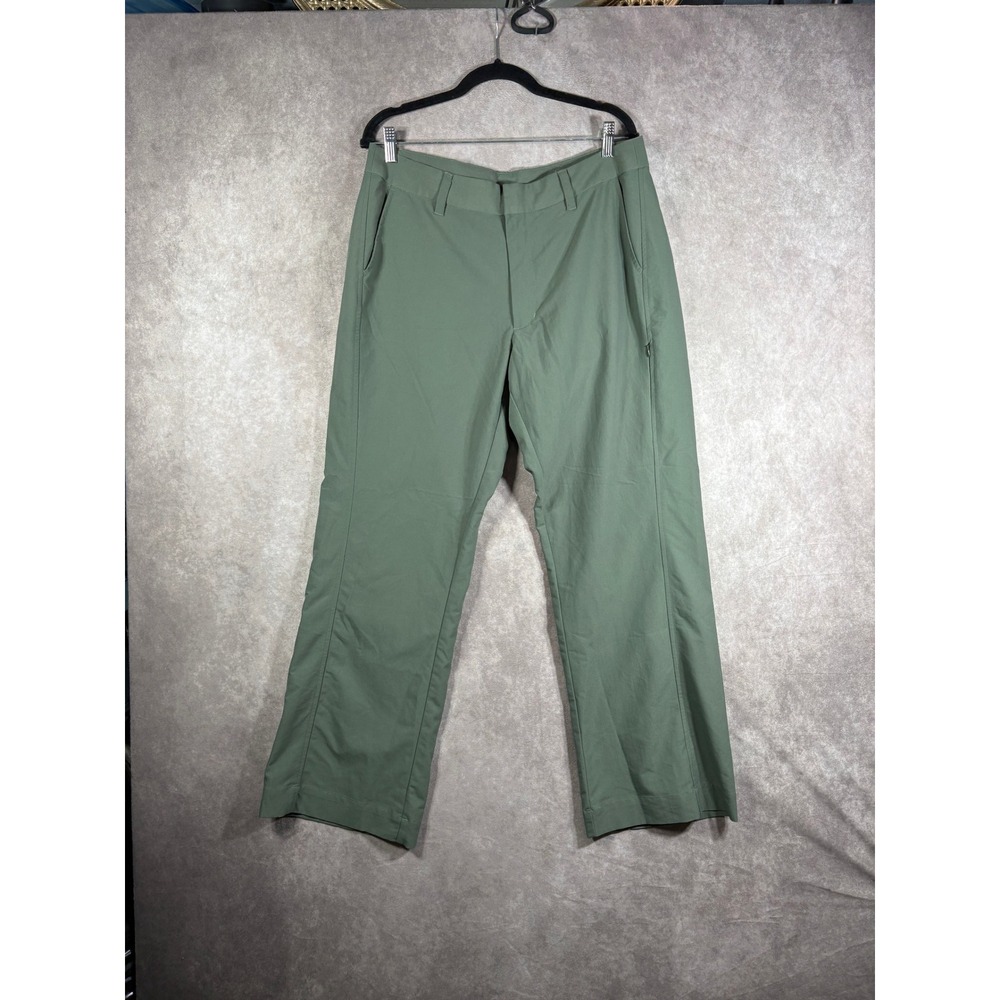 Patagonia Pants Womens 14 Green Hiking Outdoor Straight Leg Nylon Blend Utility